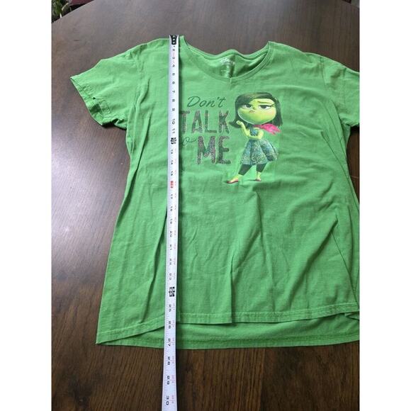 Disney Parks Women's Disney Life Green Graphic V-Neck T-Shirt Womens Size Large - Picture 4 of 16